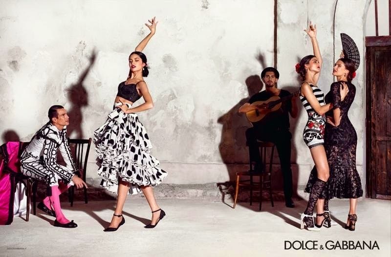 Бьянка Балти в рекламной кампании Dolce & Gabbana. Весна 2015