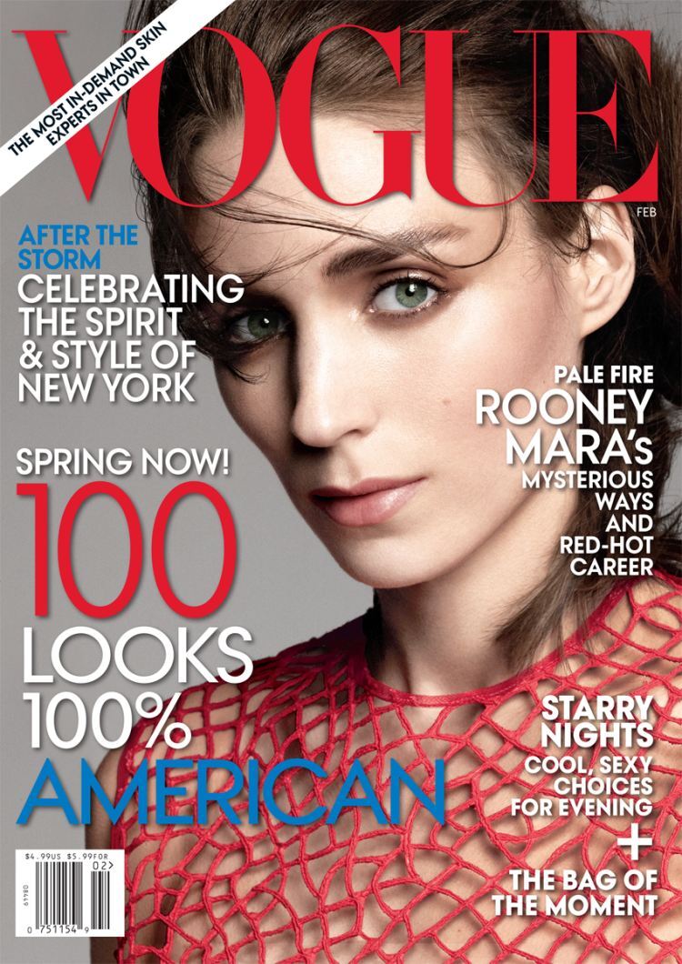 Руни Мара для журнала Vogue. США. Февраль 2013