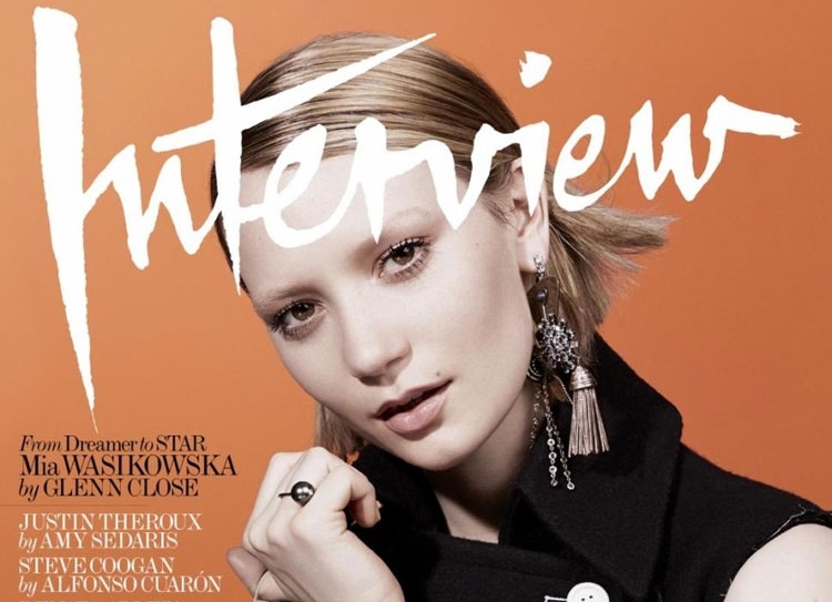 Миа Васиковска в журнале Interview. Август 2014