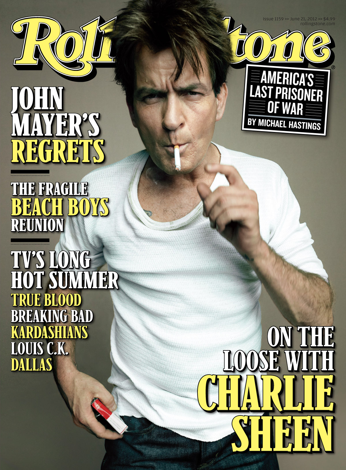 Чарли Шин в журнале Rolling Stone. Июнь 2012