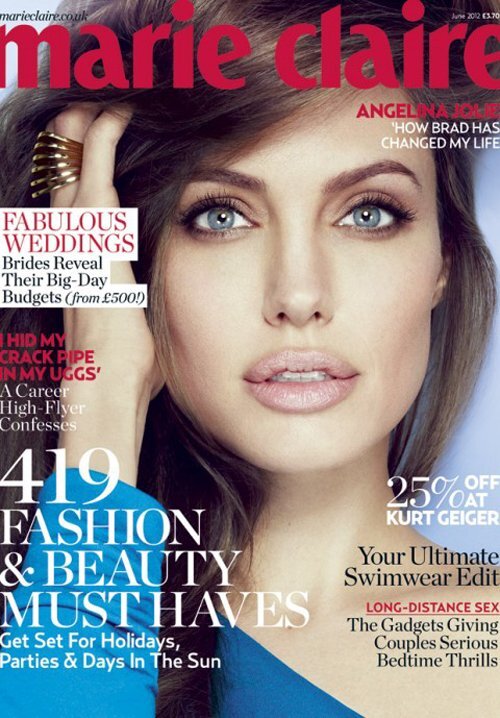 Анджелина Джоли в журнале Marie Claire Великобритания. Июнь 2012