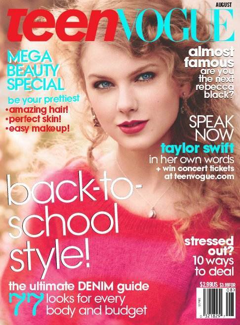 Тэйлор Свифт в журнале Teen Vogue. Август 2011