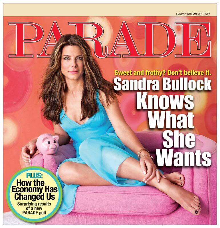 Сандра Буллок в журнале PARADE. Ноябрь 2009