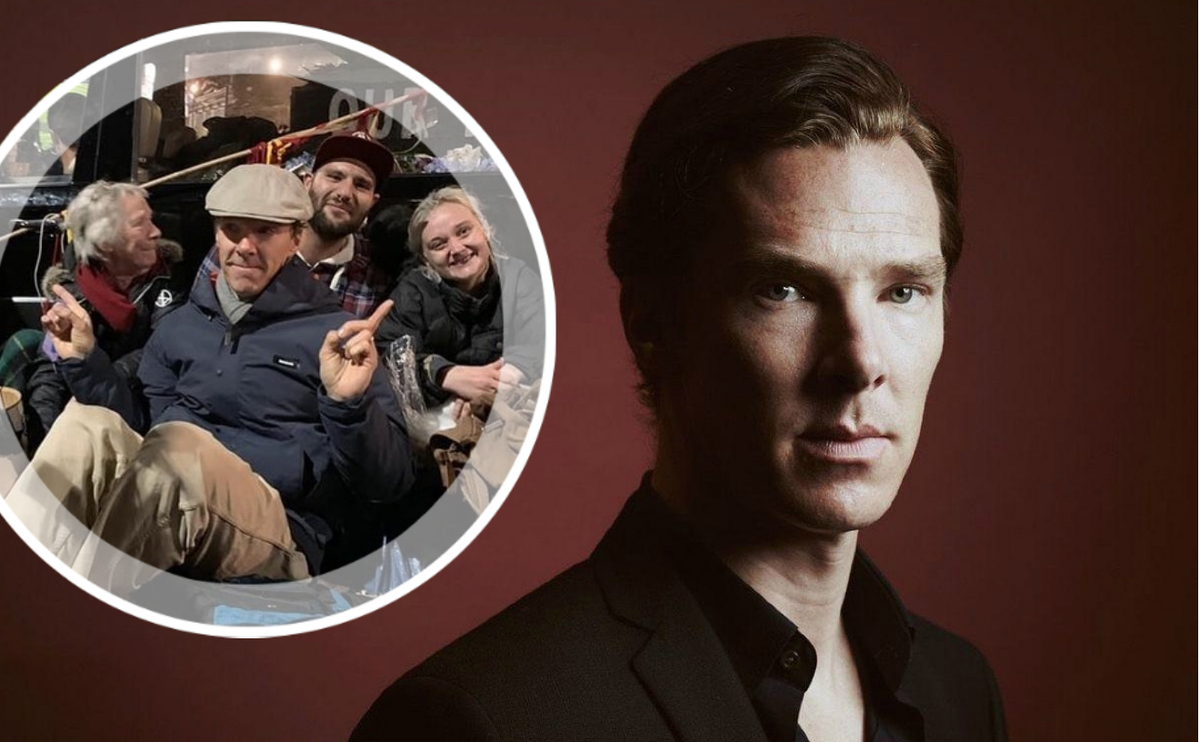 Звезда «Шерлока» Бенедикт Камбербэтч принял участие в лондонских эко-протестах