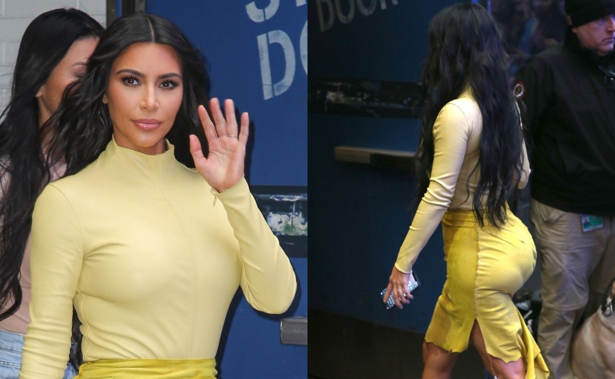 Модный провал: новая юбка Ким Кардашьян добавила лишние сантиметры на бедрах