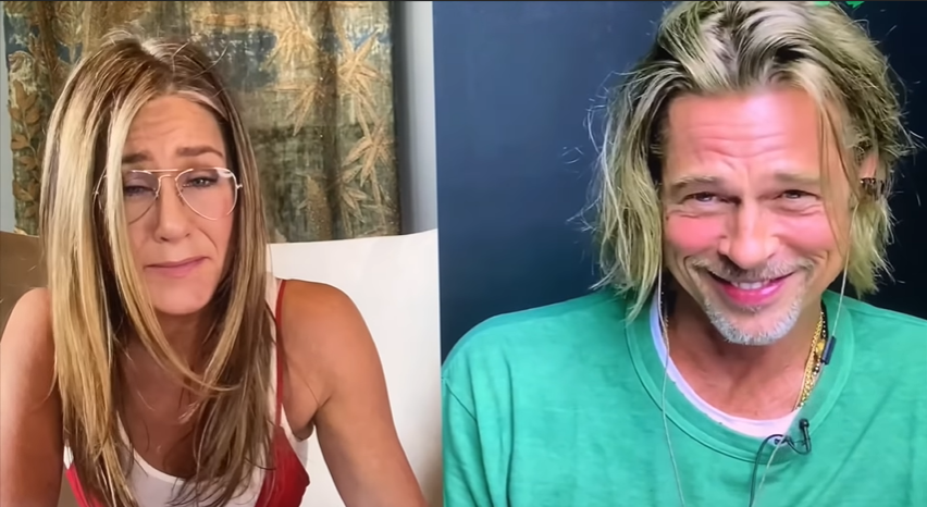 «Ты очень милый»: Дженнифер Энистон и Брэд Питт пофлиртовали в рамках онлайн-чтений