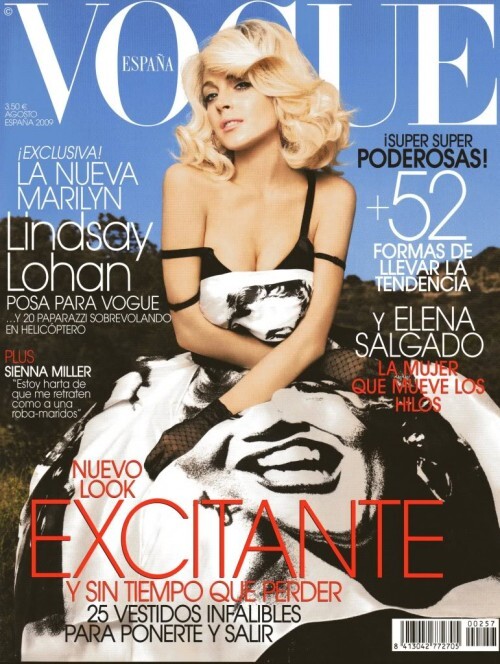 Линдсей Лохан в журнале Vogue. Испания. Август 2009