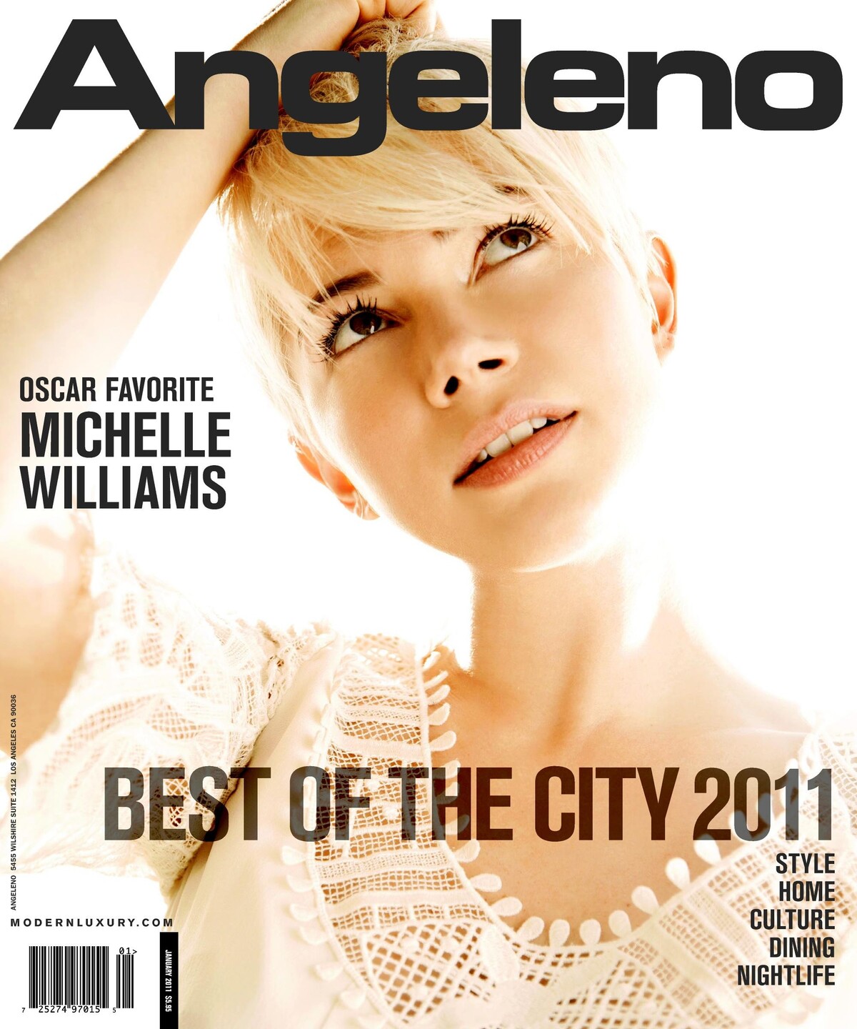 Мишель Уильямс в журнале Angeleno. Январь 2011