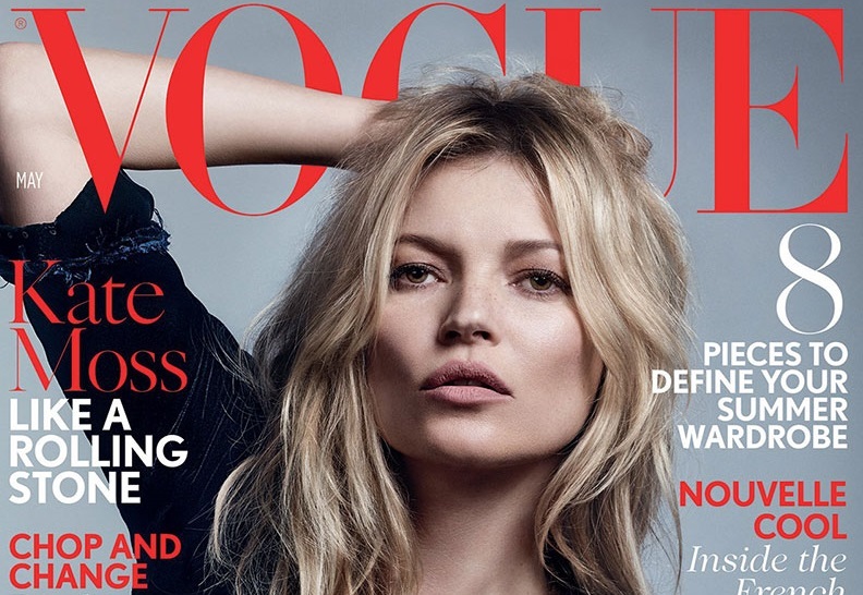 Кейт Мосс украсила майскую обложку британского Vogue