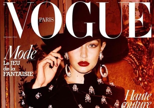 Джиджи Хадид украсила вторую за несколько месяцев обложку Vogue Paris