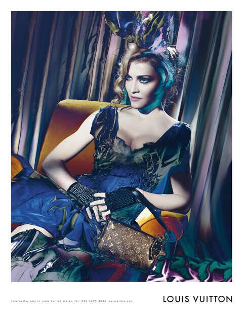 Фото Мадонны для рекламы Louis Vuitton без ретуши