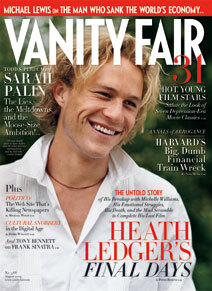 Журнал Vanity Fair о Хите Леджере. Август 2009