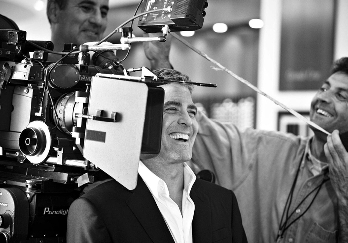 Джордж Клуни и Гай Ричи снимают рекламу "Nescafe"