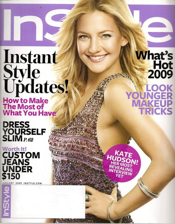 Кейт Хадсон в журнале InStyle US. Январь 2009