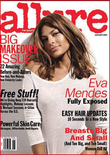 Ева Мендес в журнале Allure. Январь 2009