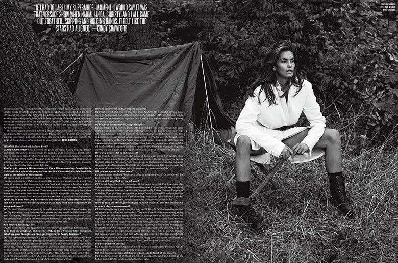 Синди Кроуфорд в журнале V Magazine. Декабрь 2013