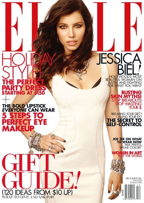 Джессика Бил в журнале Elle. Декабрь 2011
