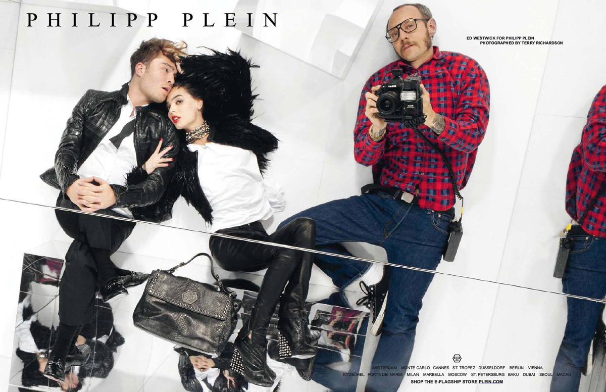 Эд Вествик в рекламной кампании  Philipp Plein. Осень / зима 2012