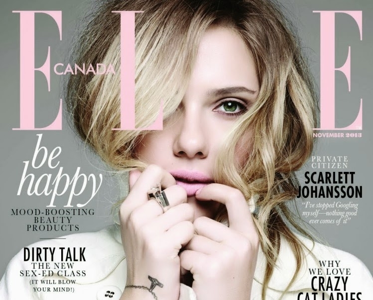 Скарлетт Йоханссон в журнале Elle Канада. Ноябрь 2013