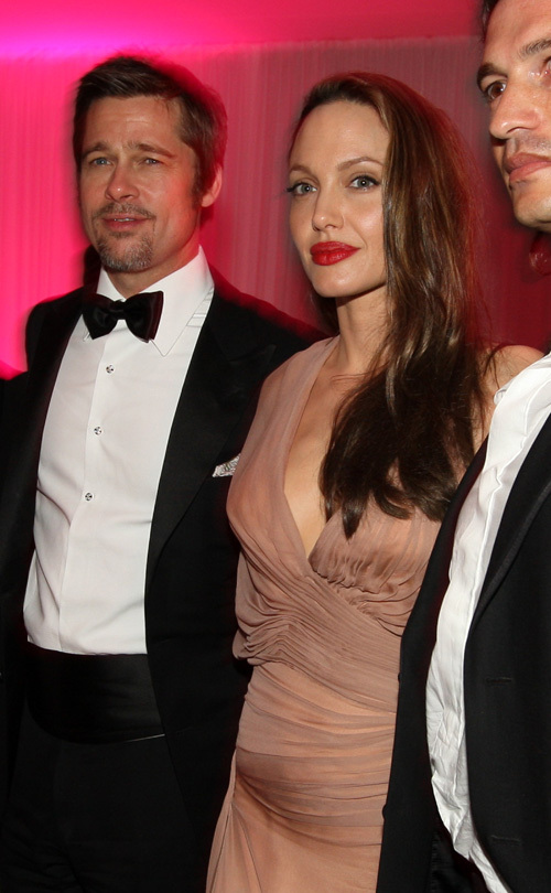 Брэд Питт и Анджелина Джоли на вечеринке в Канн по случаю премьеры