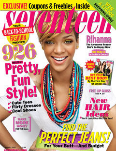 Рианна в журнале Seventeen. Август  2010