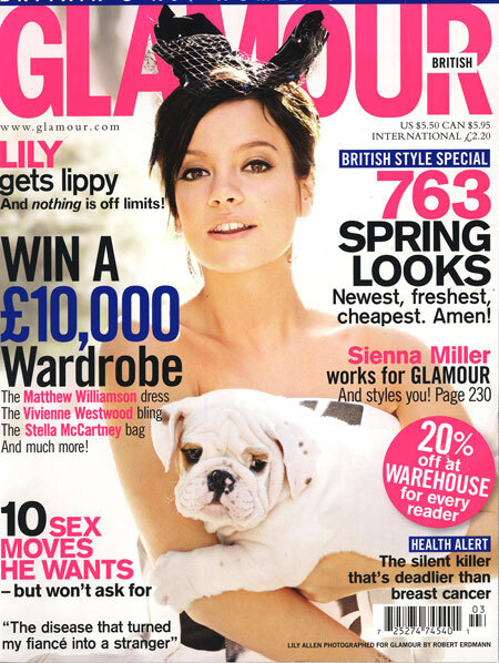 Лили Аллен в журнале Glamour. Март 2009