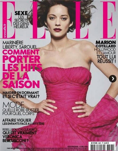 Марион Котийяр в журнале Elle Франция. Июнь 2009