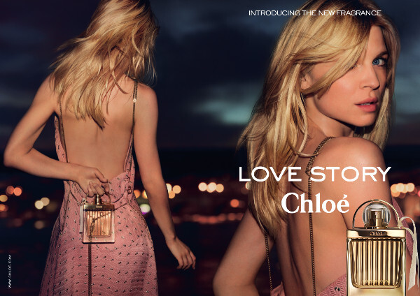Клеманс Поэзи в рекламной кампании аромата Chloe «Love Story»