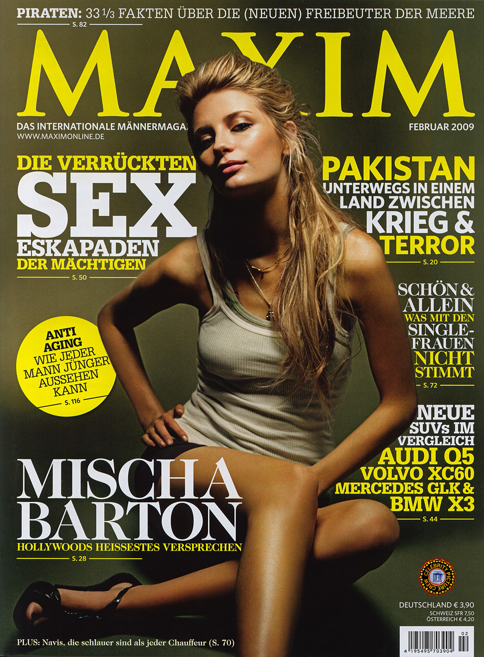 Миша Бартон в журнале Maxim. Германия. Февраль 2009