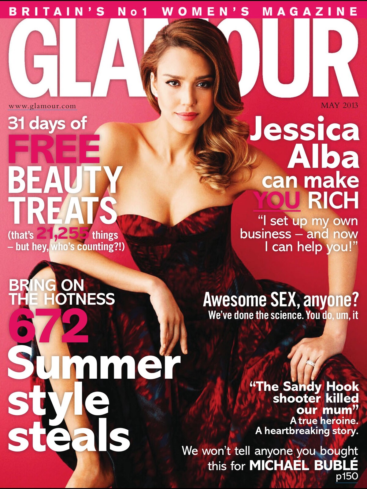 Джессика Альба в журнале Glamour Великобритания. Май 2013