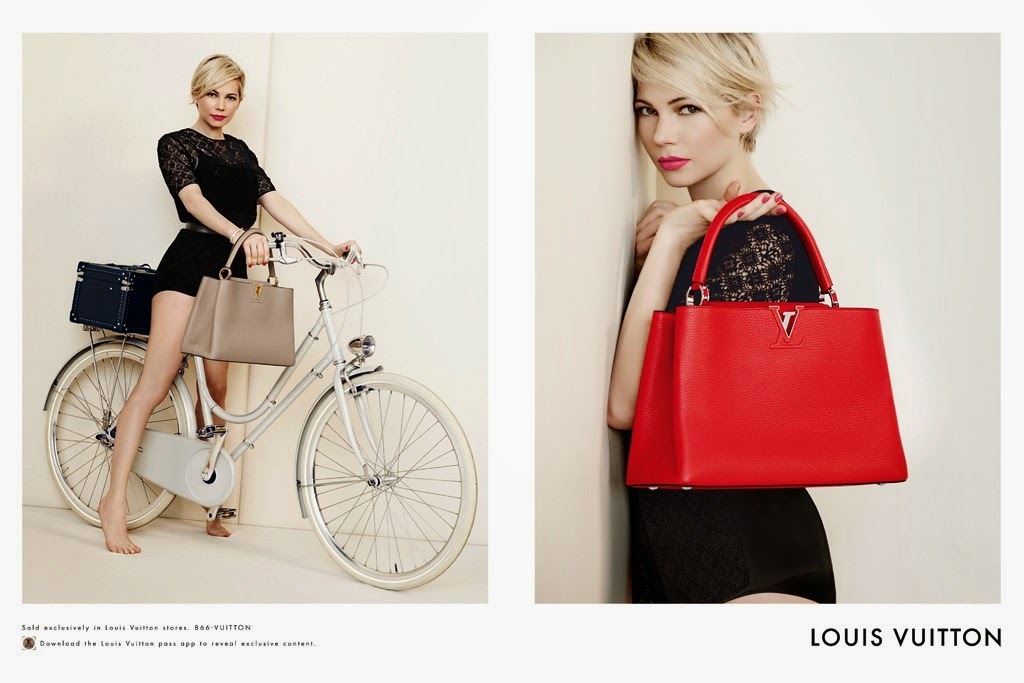Мишель Уильямс в рекламной кампании сумок Louis Vuitton 2014
