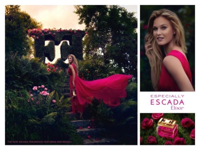 Бар Рафаэли в рекламной кампании аромата Especially Elixir от Escada