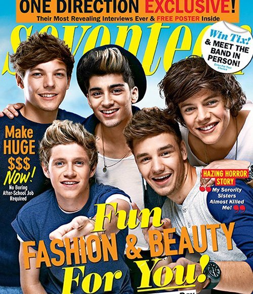 One Direction в журнале Seventeen. Ноябрь 2012