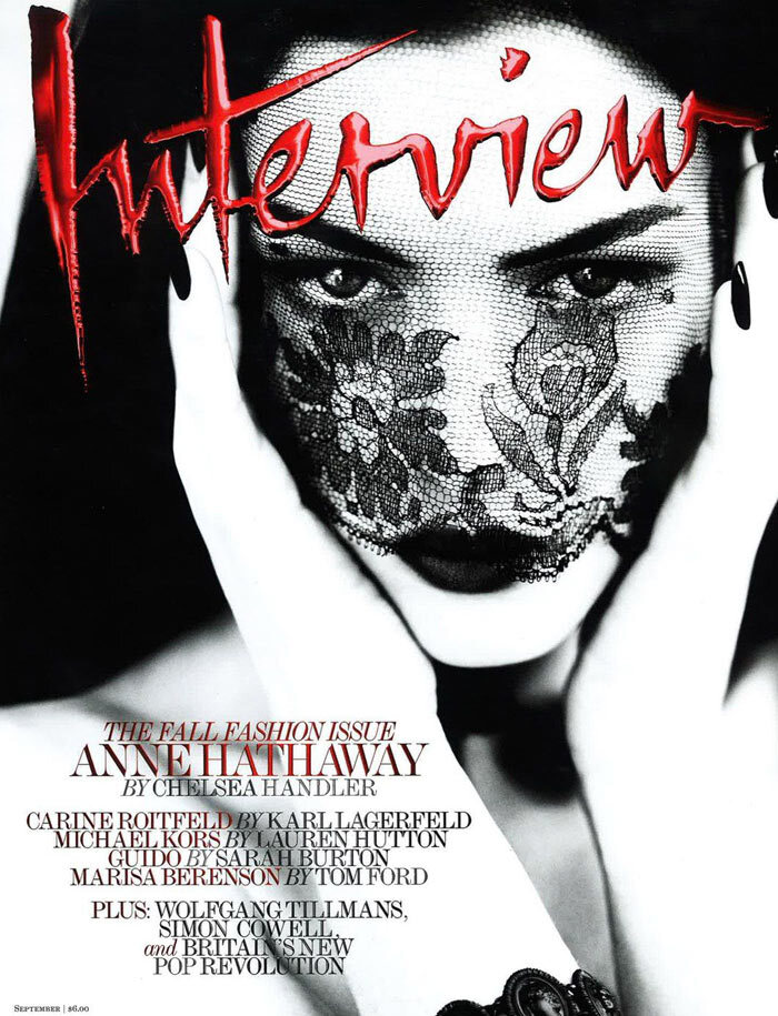 Энн Хэтэуэй для журнала Interview. Сентябрь 2011