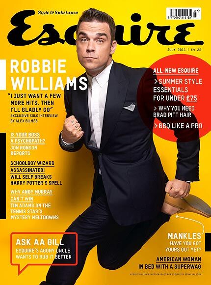 Робби Уильямс в журнале Esquire. UK. Июль 2011