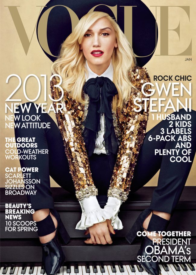 Гвен Стефани в журнале Vogue. Январь 2013