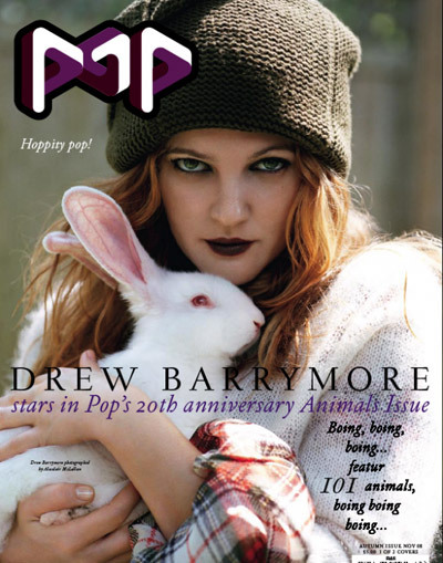 Дрю Бэрримор в журнале POP. Ноябрь 2008