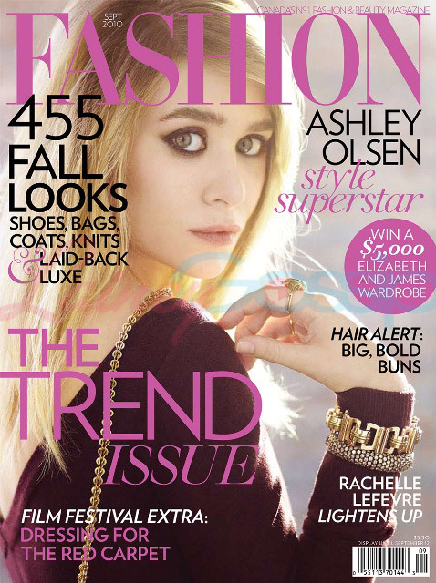 Эшли Олсен в журнале Fashion. Сентябрь 2010