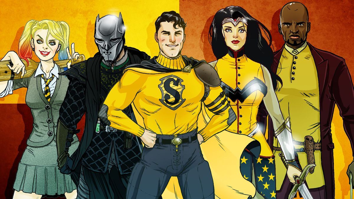 Супермена, Бэтмена и других супергероев распределили по факультетам Хогвартса