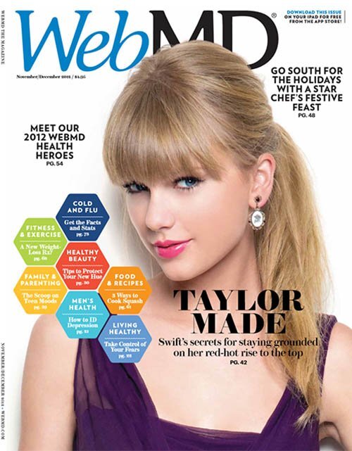 Тейлор Свифт в журнале WebMD. Ноябрь / Декабрь 2012