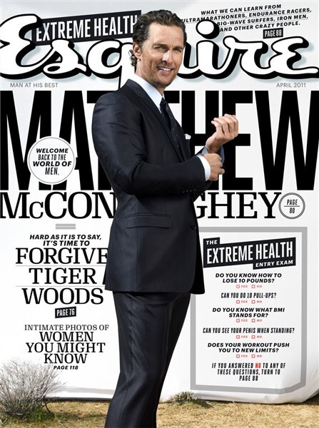 Мэттью МакКонахи в журнале Esquire. Апрель 2011