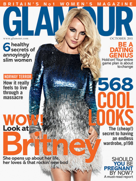 Бритни Спирс в журнале Glamour. UK. Октябрь 2011