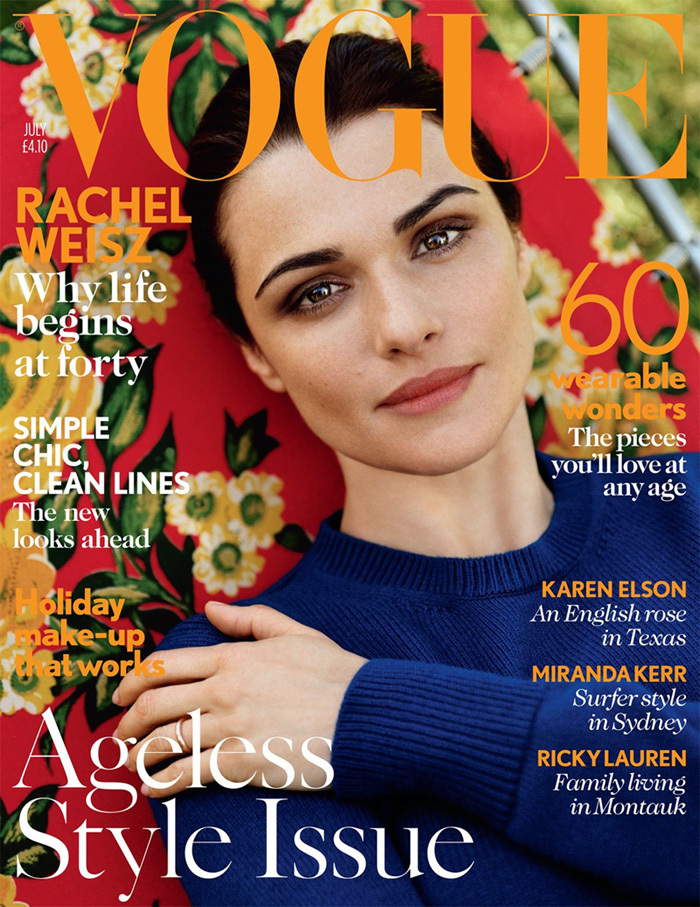 Рэйчел Вайс в журнале Vogue Великобритания. Июль 2012