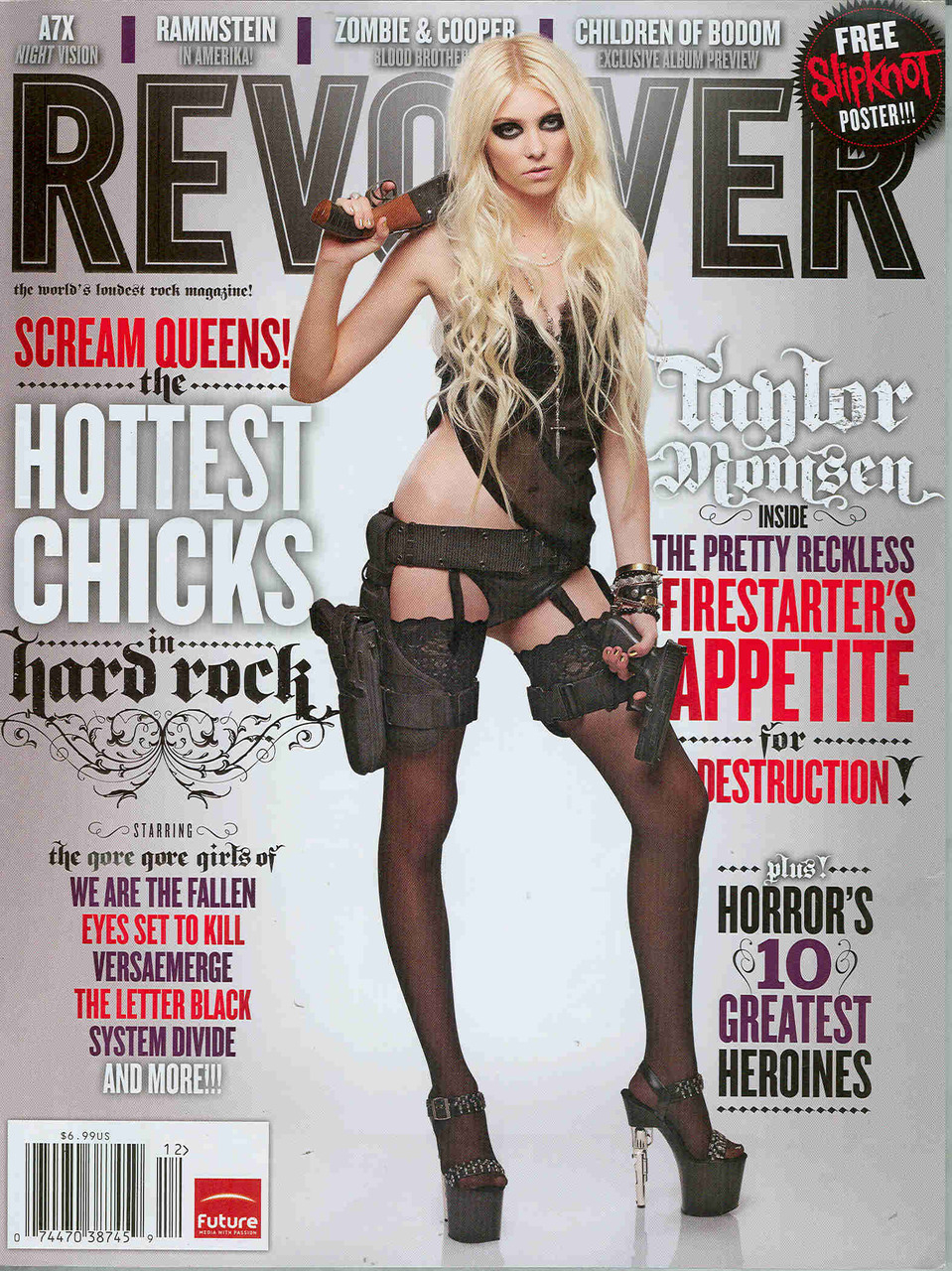 Тэйлор Момсен на обложке журнала Revolver