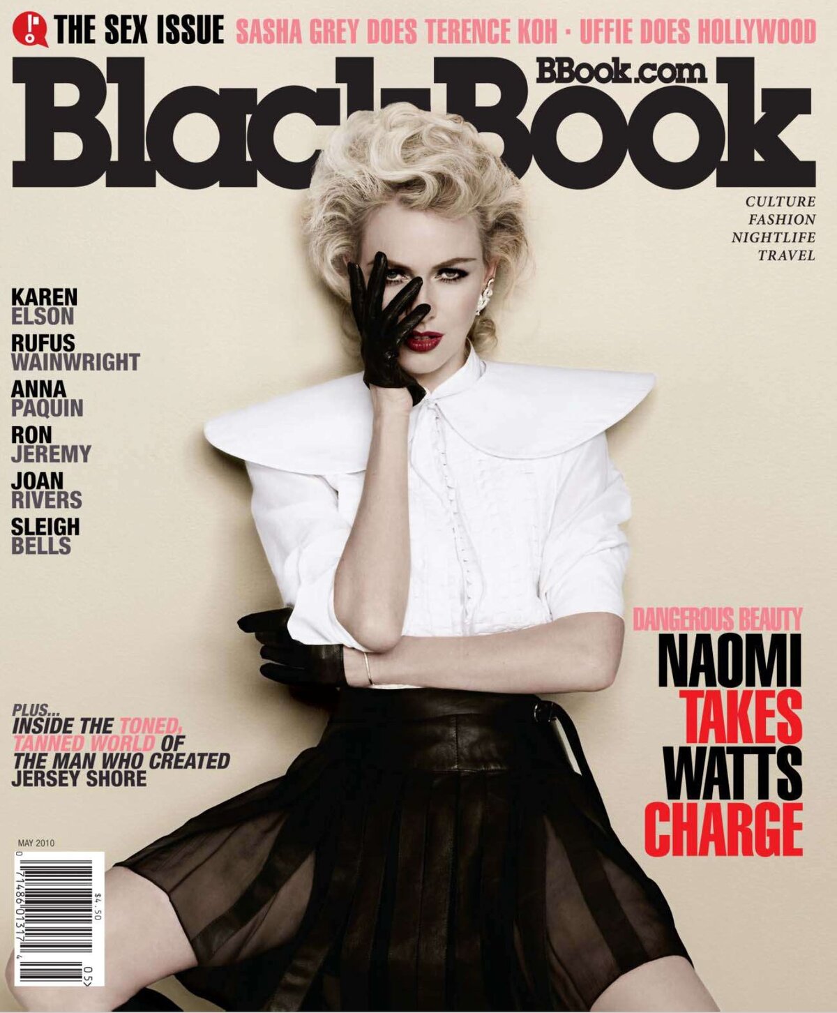 Наоми Уоттс в журнале Blackbook. Май 2010