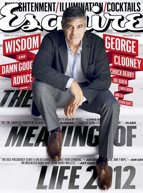 Джордж Клуни в журнале  Esquire. Январь 2012