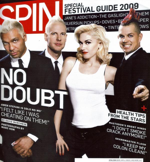 Группа No Doubt в журнале Spin. Май 2009