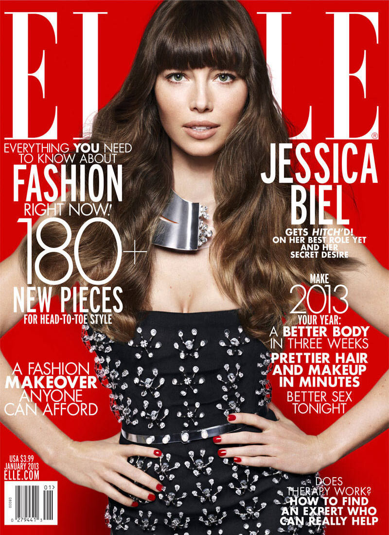 Джессика Бил в журнале Elle. Январь 2013