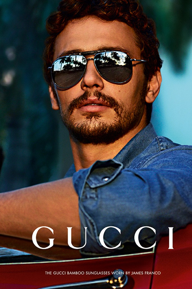 Джеймс Франко в рекламной кампании очков Gucci: первый взгляд