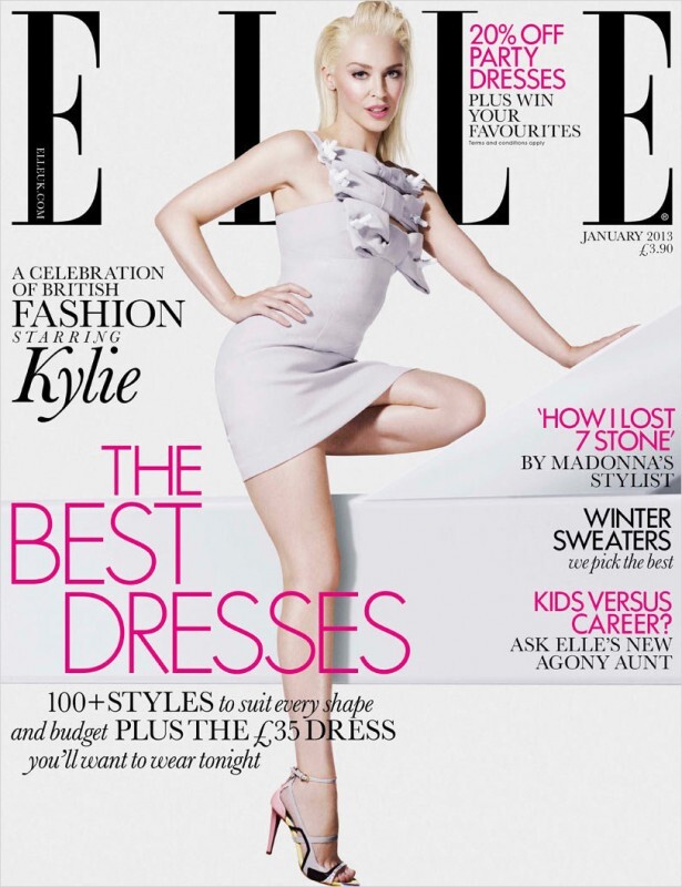 Кайли Миноуг в журнале Elle Великобритания. Январь 2013